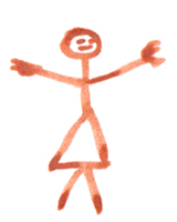 jahnna Strichm&auml;nnchen, Tusche