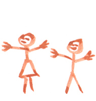 jahnna Strichm&auml;nnchen, Tusche